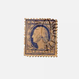 George Washington 15 cents Stamp blue used